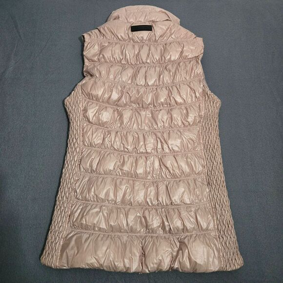 Calvin Klein Performance Women M Pink Premium Duck Down Puffer Vest Full Zip - Picture 2 of 15